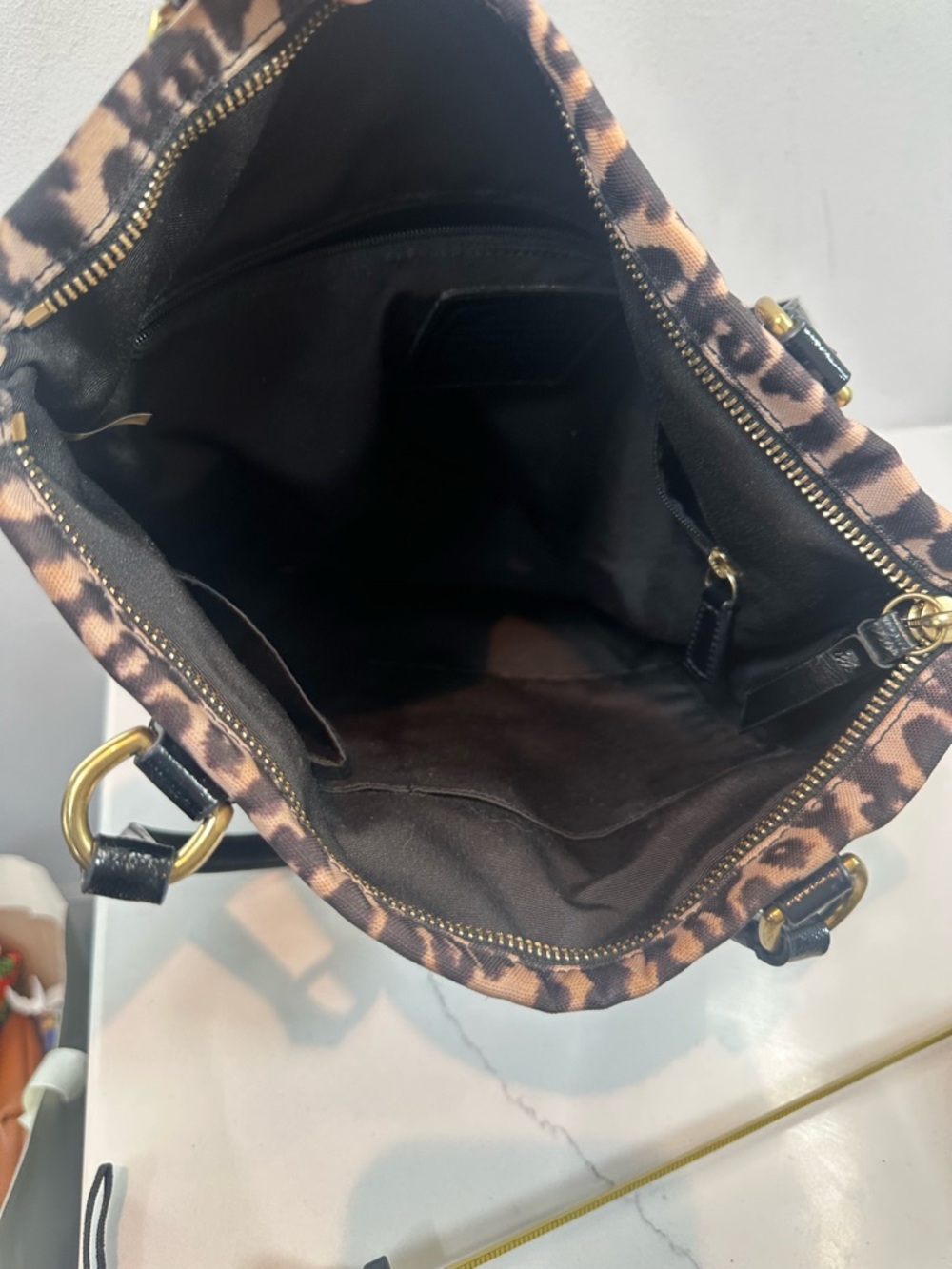 Coach Ocelot Tote Bag with Black Handles - Picture 10 of 10